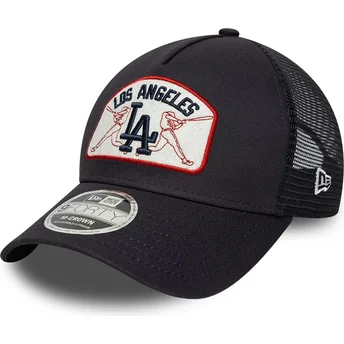 Granatowa czapka trucker 9FORTY M-Crown A Frame Los Angeles Dodgers MLB New Era