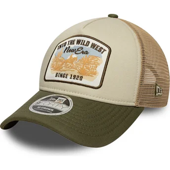 Cap išlenkta beige snapback 9FORTY M-Crown New Era