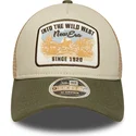czapka-trucker-bezowo-zielona-9forty-m-crown-a-frame-new-era