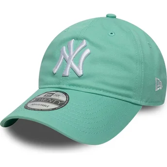 Zielona jasna czapka z daszkiem regulowana 9TWENTY League Essential New York Yankees MLB New Era