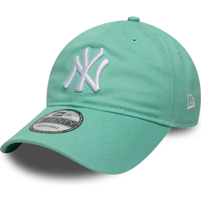 kepure-islenkta-zalia-reguliuojama-juostele-claro-9twenty-league-essential-new-york-yankees-mlb-new-era