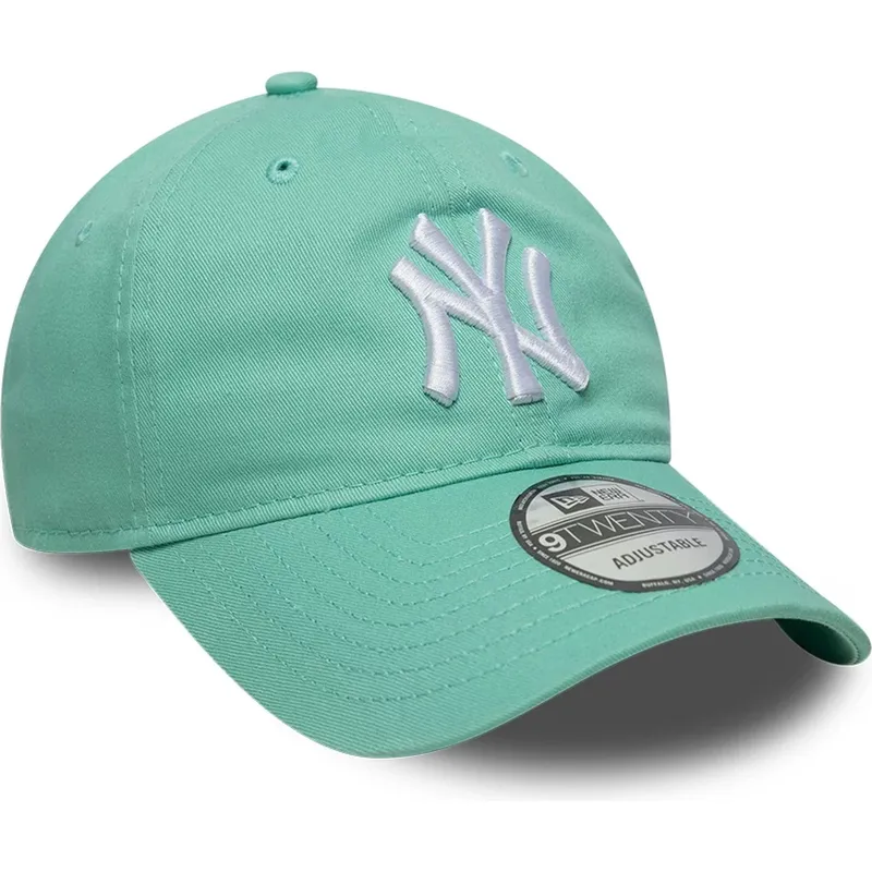 cap-islenkta-green-adjustable-strap-claro-9twenty-league-essential-new-york-yankees-mlb-new-era