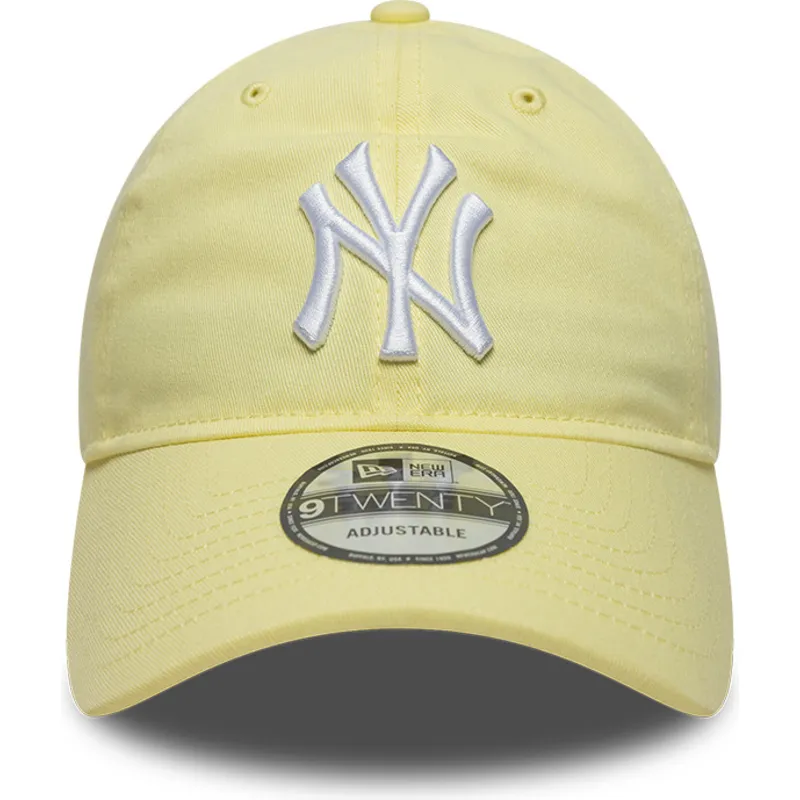 zolta-jasna-czapka-z-daszkiem-regulowana-9twenty-league-essential-new-york-yankees-mlb-new-era