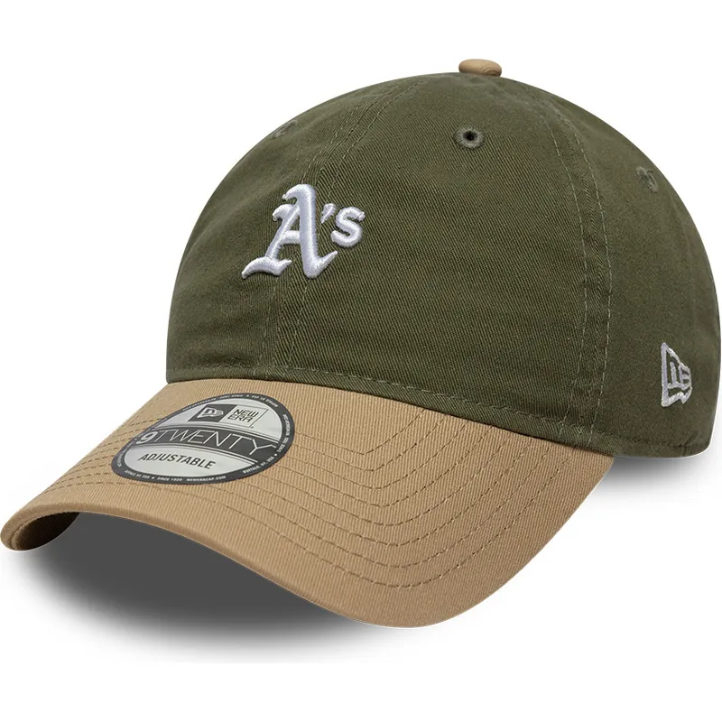 kepure-islenkta-ivairiaspalvis-reguliuojama-juostele-9twenty-mini-washed-contrast-oakland-athletics-mlb-new-era
