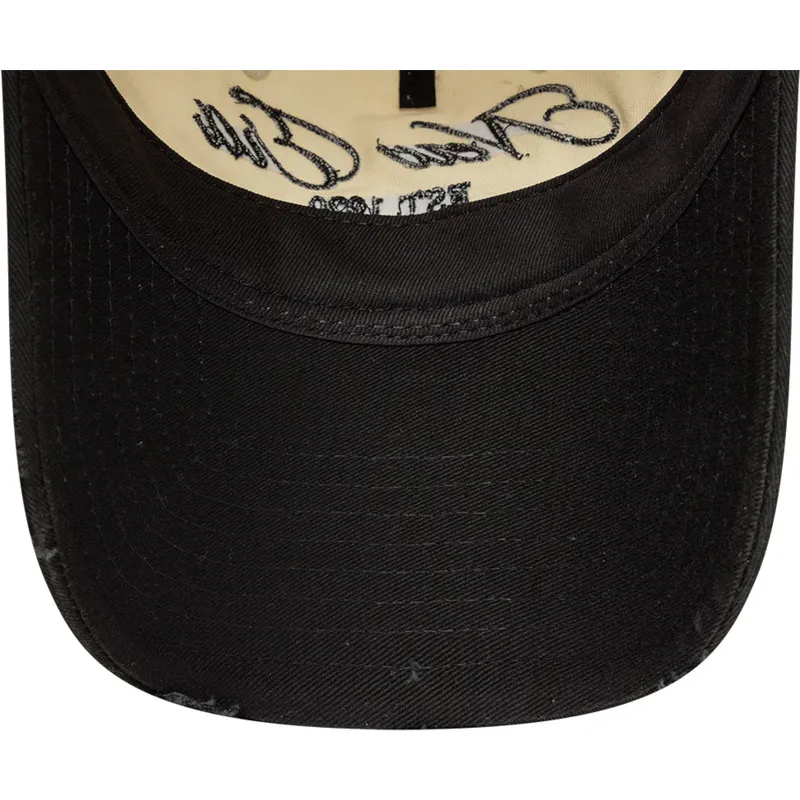 czapka-z-zakrzywionym-daszkiem-bezowo-czarna-regulowana-9twenty-wash-distress-a-frame-new-era