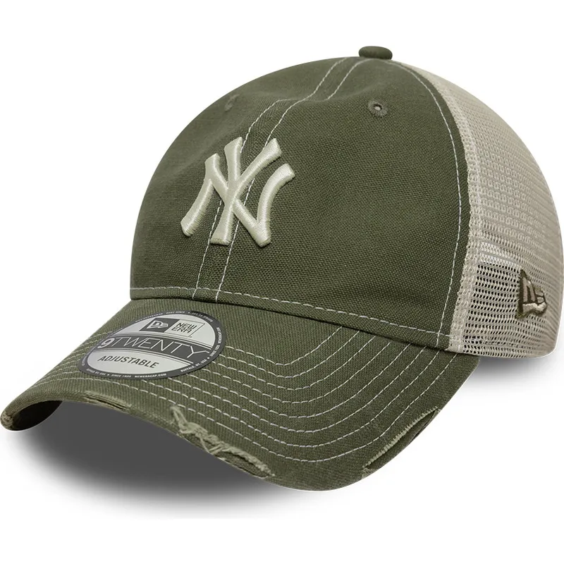 czapka-trucker-zielona-regulowana-9twenty-cotton-canv-new-york-yankees-mlb-new-era