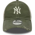 czapka-trucker-zielona-regulowana-9twenty-cotton-canv-new-york-yankees-mlb-new-era