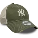 czapka-trucker-zielona-regulowana-9twenty-cotton-canv-new-york-yankees-mlb-new-era
