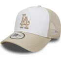 cap-islenkta-beige-snapback-a-frame-league-essential-los-angeles-dodgers-mlb-new-era