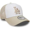 cap-islenkta-beige-snapback-a-frame-league-essential-los-angeles-dodgers-mlb-new-era