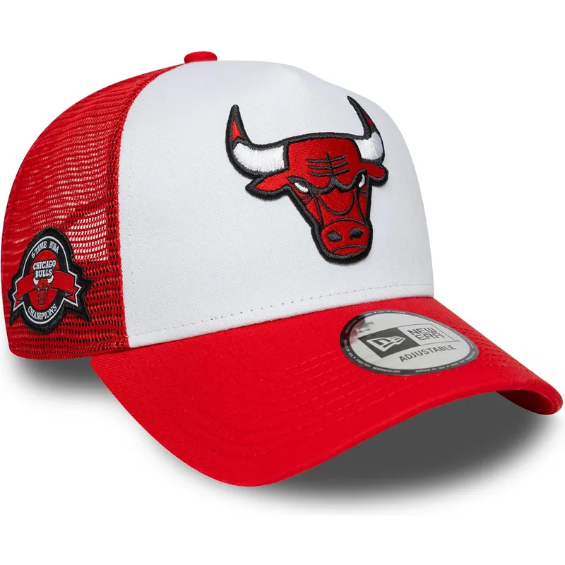 kepure-islenkta-vilkikas-raudona-snapback-a-frame-side-patch-chicago-bulls-nba-new-era