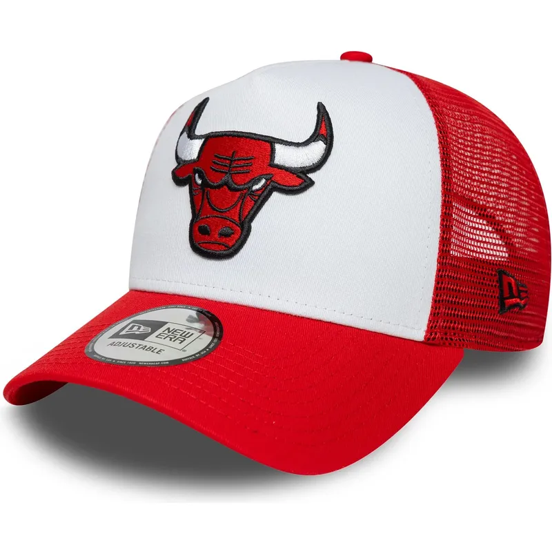 kepure-islenkta-raudona-snapback-a-frame-side-patch-chicago-bulls-nba-new-era