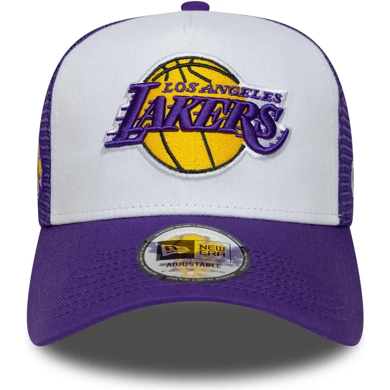 kepure-islenkta-violetine-snapback-a-frame-side-patch-los-angeles-lakers-nba-new-era