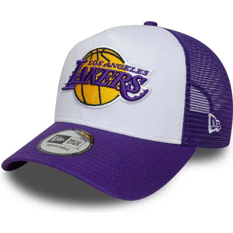 kepure-islenkta-violetine-snapback-a-frame-side-patch-los-angeles-lakers-nba-new-era
