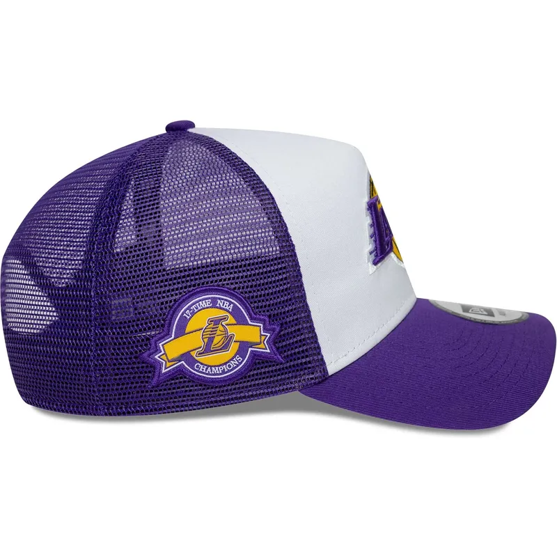 kepure-islenkta-violetine-snapback-a-frame-side-patch-los-angeles-lakers-nba-new-era