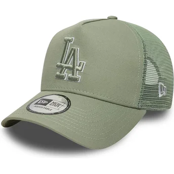 Czapka trucker zielona z zielonym logo A Frame Outline Los Angeles Dodgers MLB New Era