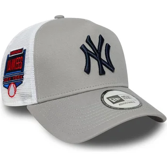 Cap išlenkta gray snapback A Frame Side Patch New York Yankees MLB New Era
