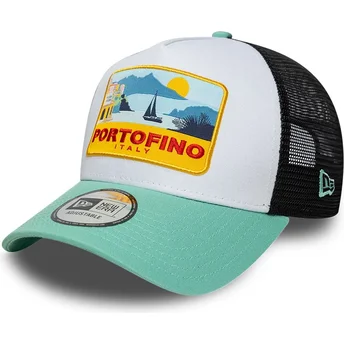 Cap išlenkta multicolor snapback A Frame Location Patch Portofino New Era