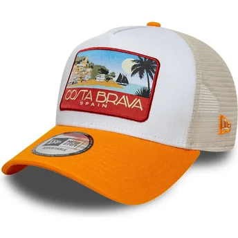 Kepurė išlenkta vilkikas įvairiaspalvis snapback A Frame Location Patch Costa Brava New Era