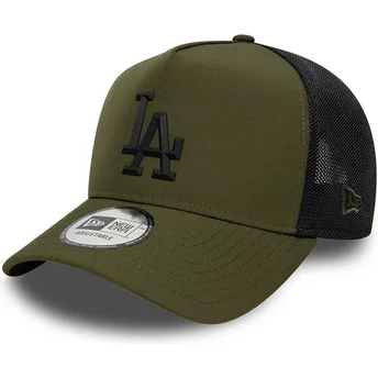 Cap išlenkta green snapback negro A Frame Sport Los Angeles Dodgers MLB New Era