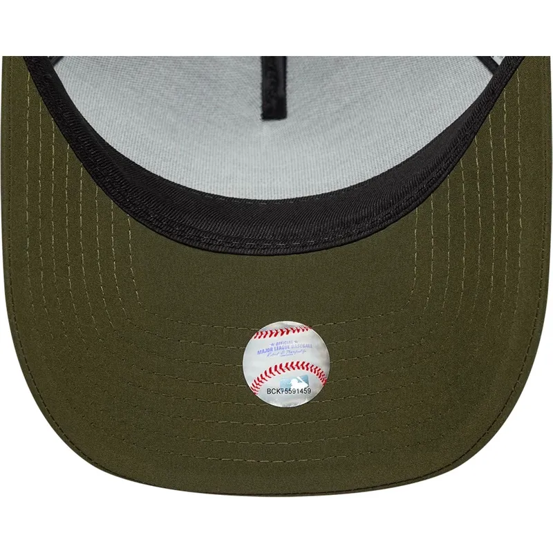czapka-trucker-zielona-z-czarnym-logo-a-frame-sport-los-angeles-dodgers-mlb-new-era