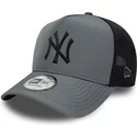czapka-trucker-szara-z-czarnym-logo-a-frame-sport-new-york-yankees-mlb-new-era