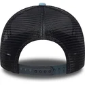 czapka-trucker-niebieska-a-frame-denim-leather-patch-new-era
