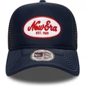 kepure-islenkta-tamsiai-melyna-snapback-a-frame-oval-foam-patch-new-era