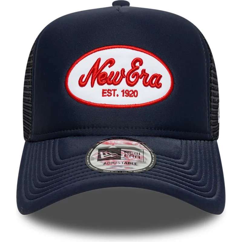 czapka-trucker-granatowa-a-frame-oval-foam-patch-new-era