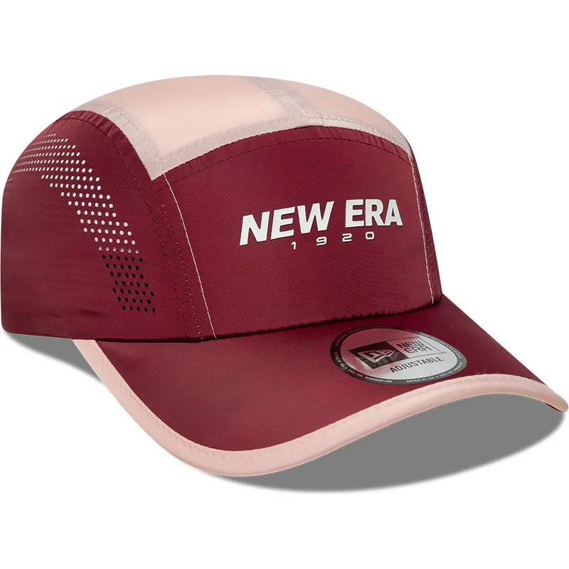 cap-islenkta-5-panel-red-adjustable-strap-runner-new-era