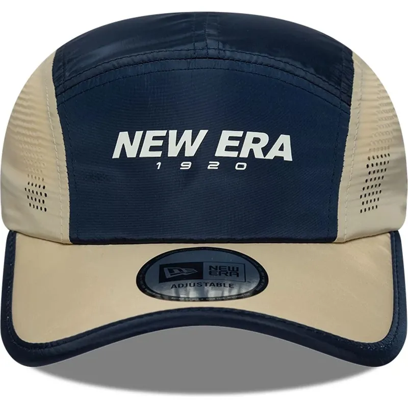 new-era-5-panel-runner-colour-block-navy-blue-adjustable-cap