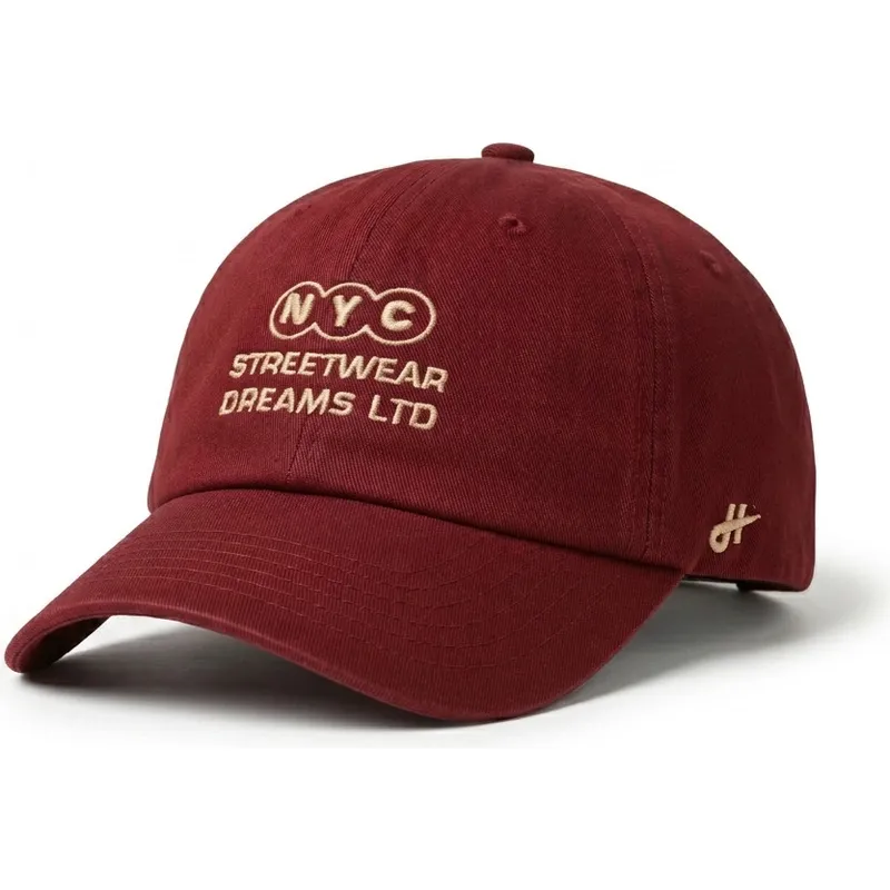 gorra-curva-granate-ajustable-ny-dreams-just-kids-the-90s-de-homenage