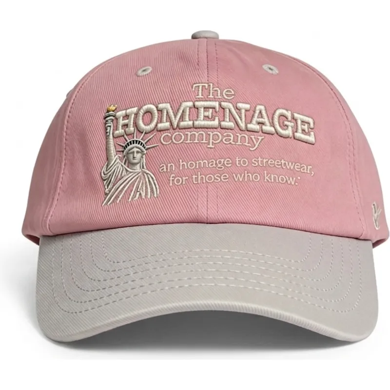 czapka-z-zakrzywionym-daszkiem-rozowo-szara-regulowana-statue-just-kids-the-90s-od-homenage