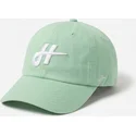 homenage-curved-brim-merch-merchandising-the-90s-light-green-adjustable-cap