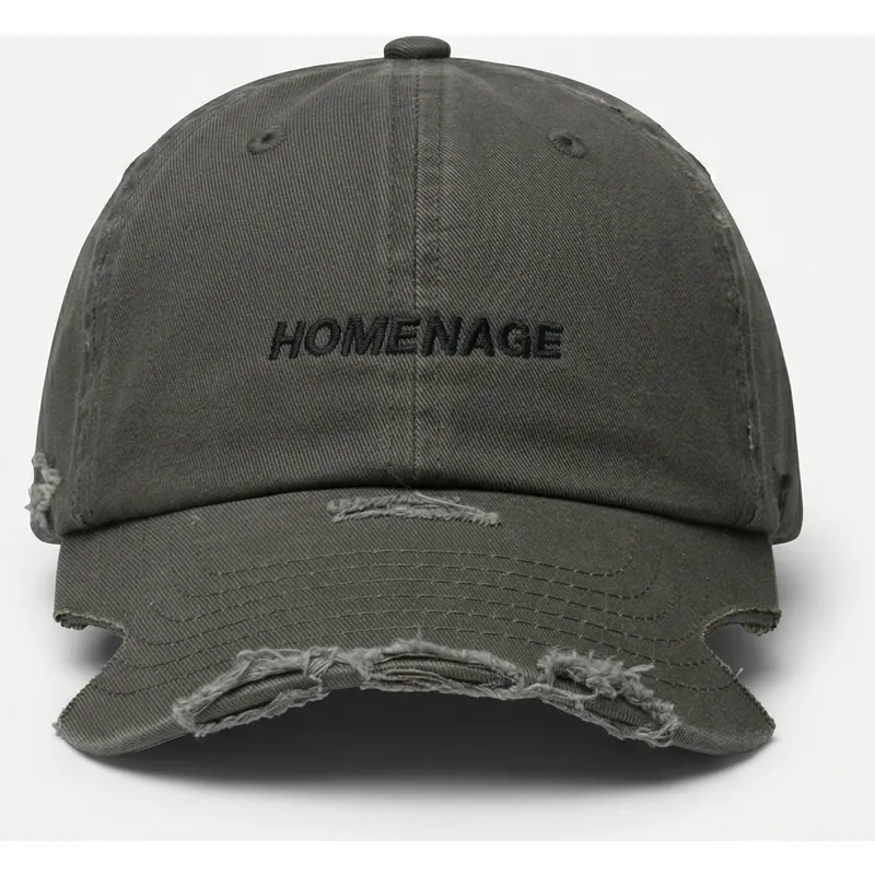 gorra-curva-gris-oscuro-ajustable-haute-merchandising-the-90s-de-homenage