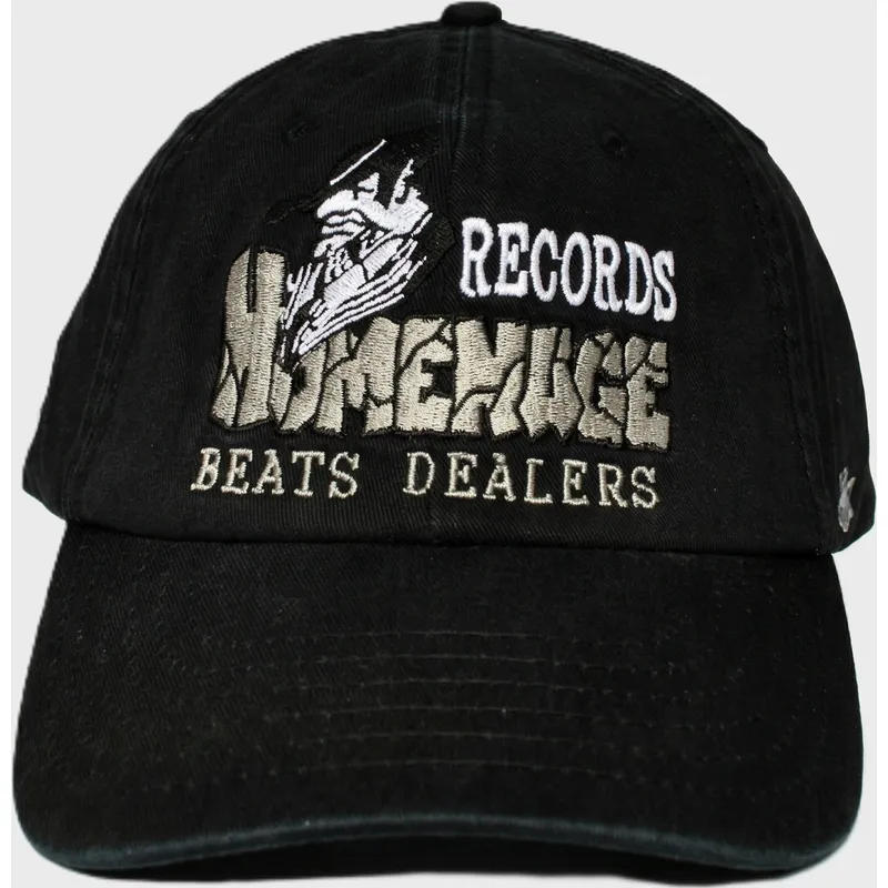 gorra-curva-negra-ajustable-records-music-shapes-identity-the-90s-de-homenage
