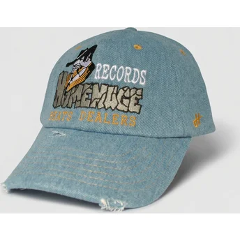 Gorra curva azul ajustable Denim Records Music Shapes Identity The 90s de Homenage