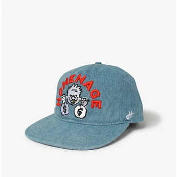 Czapka płaska niebieska snapback Denim Money Music Shapes Identity The Snap od Homenage