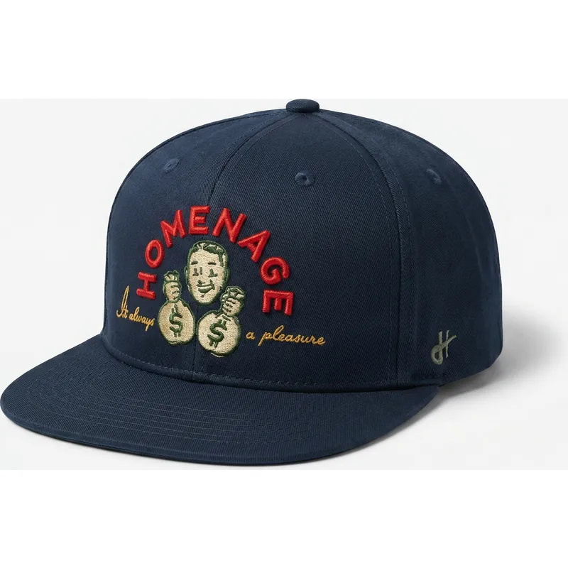 granatowa-czapka-z-zakrzywionym-daszkiem-snapback-money-music-shapes-identity-the-snap-od-homenage
