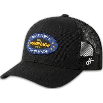 Kepurė išlenkta vilkikas juoda snapback The Trucker Homenage