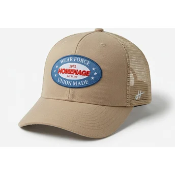 Czapka trucker beżowa Union Workwear The Trucker od Homenage