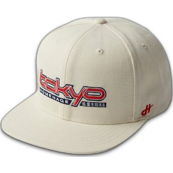 Kepurė plokščia kreminė snapback TKYSKY Skylines The Snap Homenage