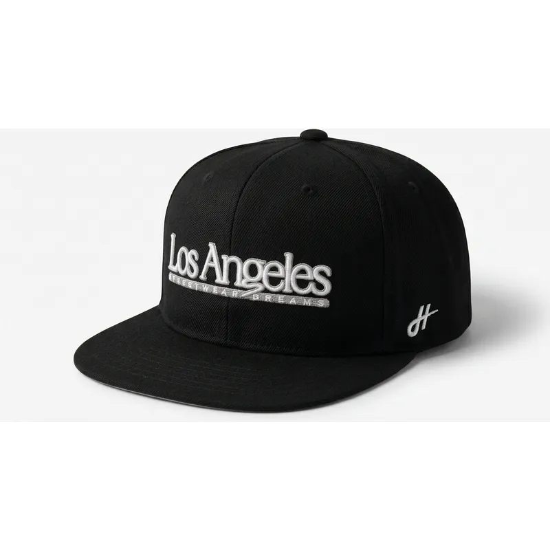 gorra-plana-negra-snapback-los-angeles-skylines-the-snap-de-homenage