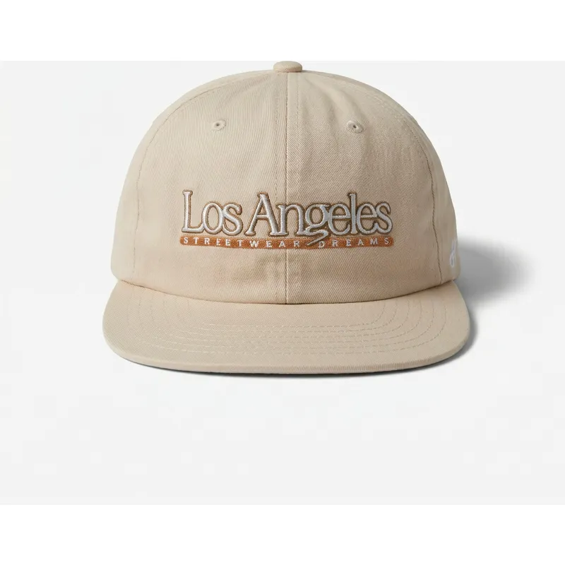 gorra-plana-beige-snapback-los-angeles-skylines-the-snap-de-homenage