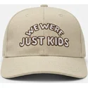 czapka-z-daszkiem-bezowa-snapback-just-kids-the-retro-od-homenage
