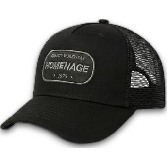 Kepurė išlenkta vilkikas juoda snapback The Trucker Work 1975 Workwear The Homenage