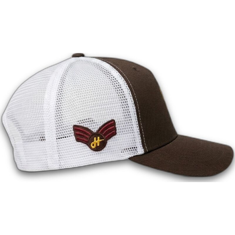 kepure-islenkta-vilkikas-ruda-snapback-the-trucker-jet-military-surplus-the-homenage