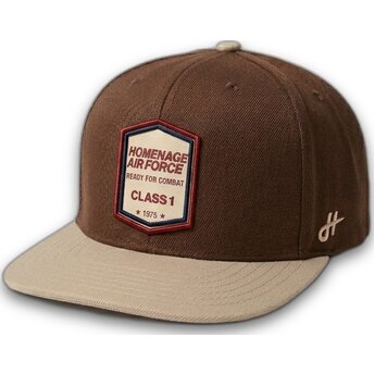 Cap plokščia brown snapback The Retro Homenage
