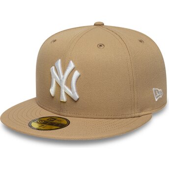 Kepurė plokščia ruda priglundanti 59FIFTY League Essential New York Yankees MLB New Era