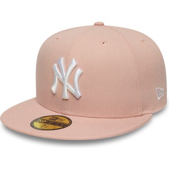 Kepurė plokščia rožinė priglundantis 59FIFTY League Essential New York Yankees MLB New Era